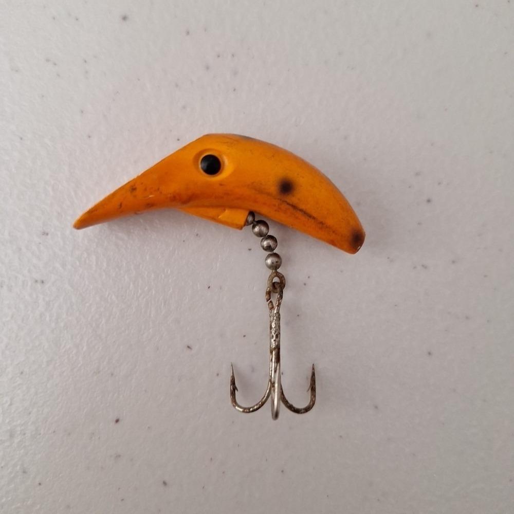 Vintage 1950's Wooden Fishing Lure RARE MADE IN USA NOS